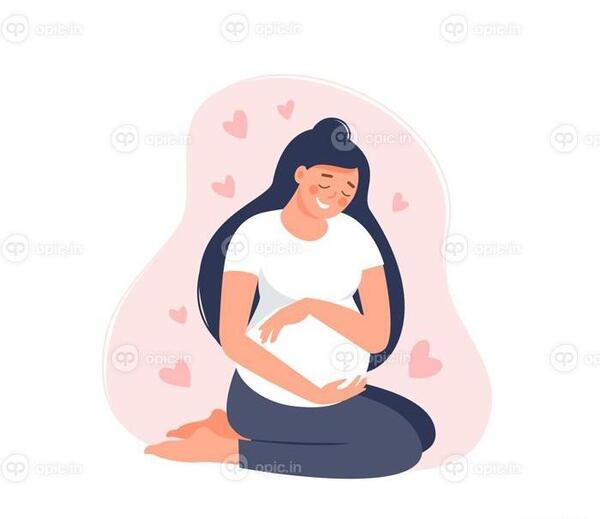 عکس کارتونی مادر حامله