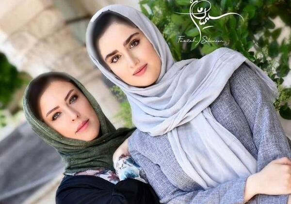 عکس مادر دختری چادری