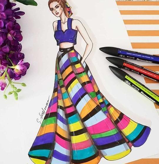 عکس نقاشی آسان لباس
