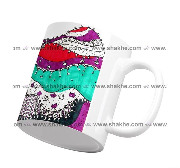 عکس نقاشی ساده لیوان قهوه