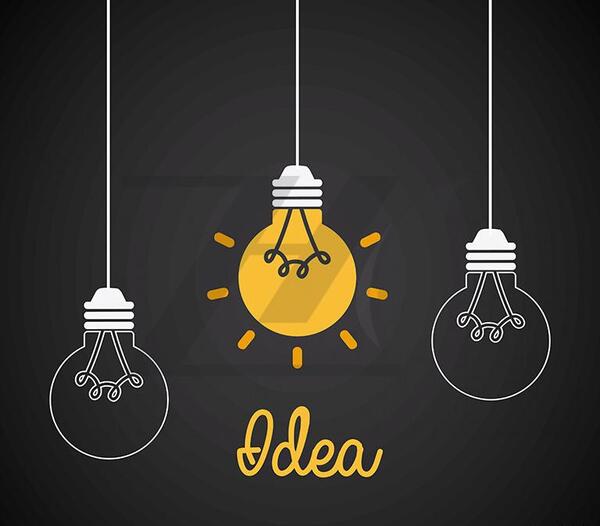 عکس نقاشی لامپ روشن