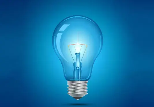 عکس نقاشی لامپ روشن
