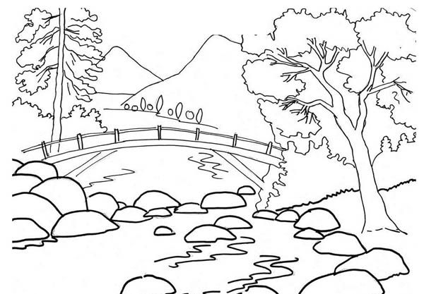 عکس نقاشی منظره کودکانه