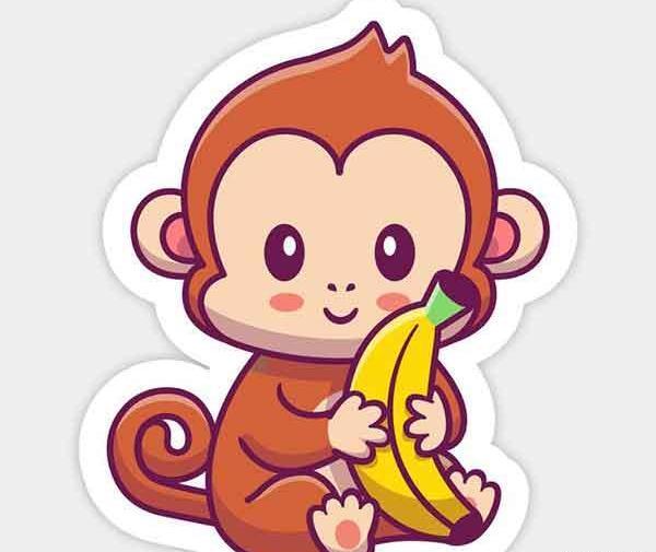 عکس نقاشی فانتزی میمون