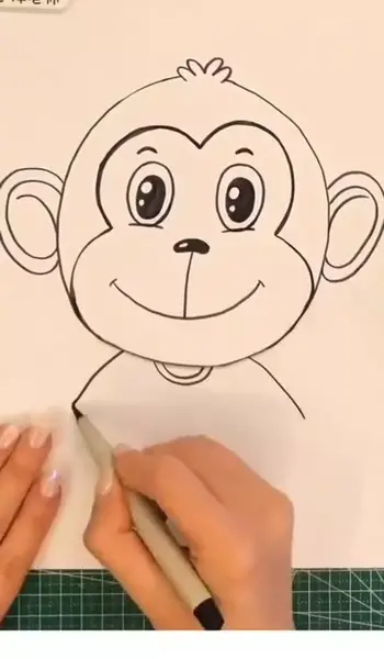 عکس نقاشی میمون بچه گانه