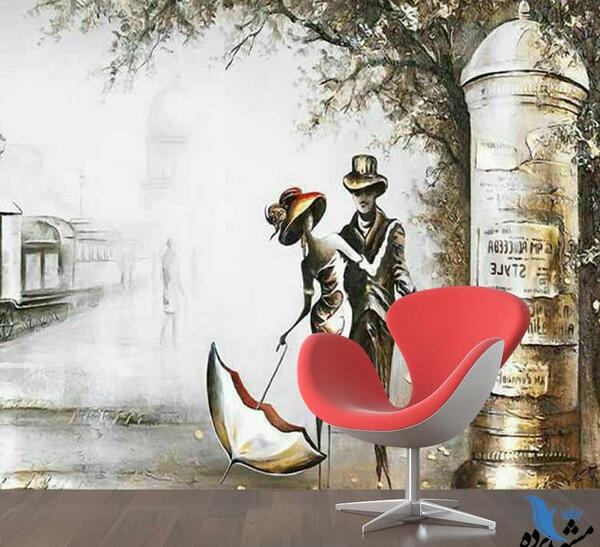 عکس نقاشی مینیاتوری عاشقانه