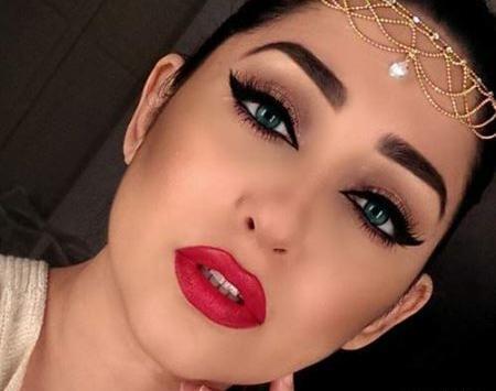 عکس زن آرایش کرده زیبا