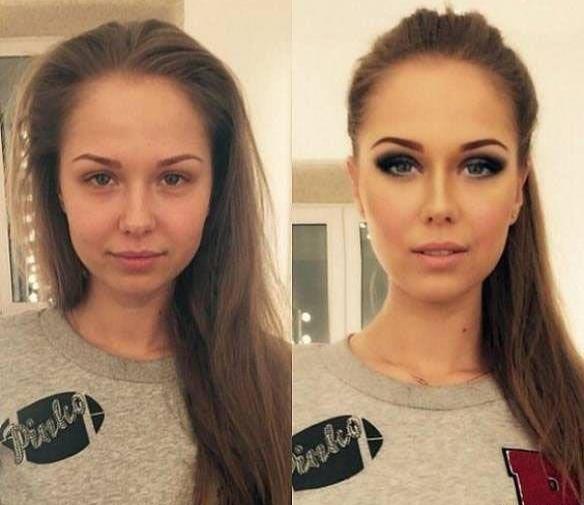 عکس زن آرایش کرده زیبا