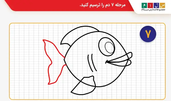 عکس نقاشی ماهی آسان