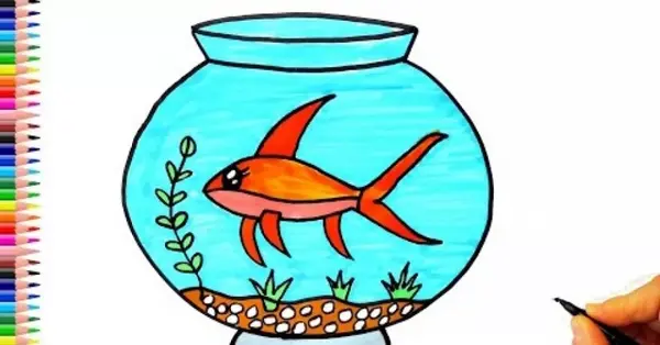 عکس نقاشی ماهی زیبا