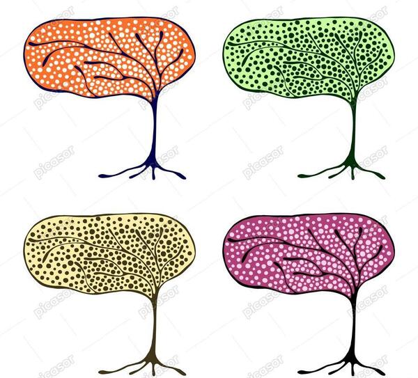 عکس نقاشی نقطه ای رنگی