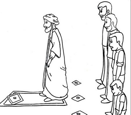 عکس نقاشی نماز دخترانه اسان