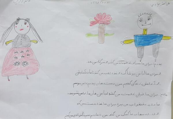 عکس نقاشی برای نعمت های خدا کلاس دوم