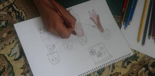 عکس نقاشی ورزشی برای هفته تربیت بدنی دخترانه