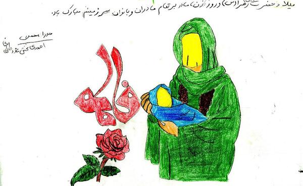 عکس نقاشی ویروس کرونا کودکانه
