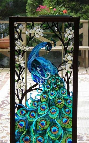 عکس نقاشی ویترای روی شیشه