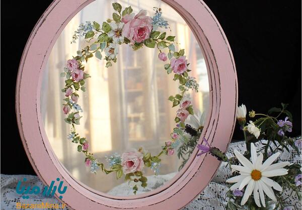 عکس نقاشی ویترای روی آینه