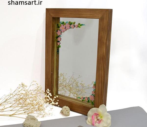 عکس نقاشی ویترای روی آینه