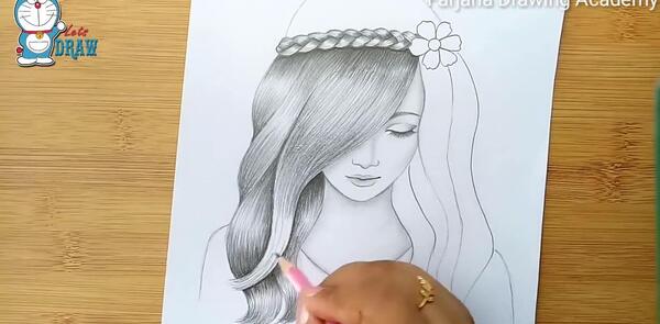 عکس نقاشی های زیبا و ساده دخترانه جدید