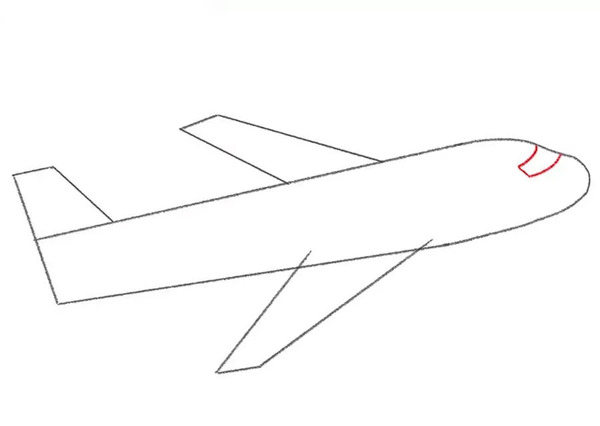 عکس نقاشی هواپیمای کودکانه
