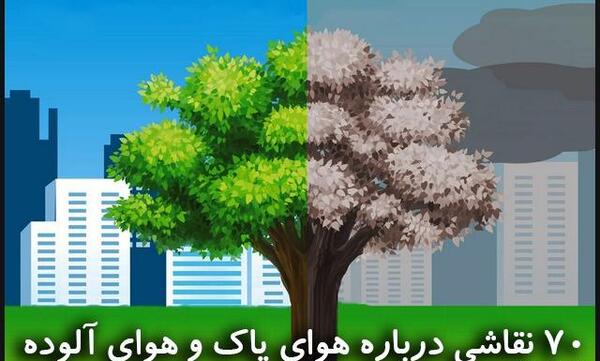 عکس نقاشی هوای پاک و آلوده کلاس دوم