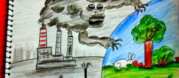 عکس نقاشی هوای پاک کلاس دوم