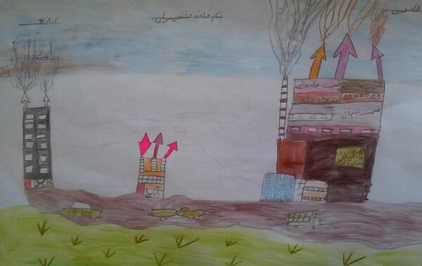 عکس نقاشی هوای پاک و آلوده