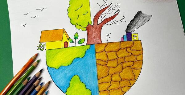 عکس نقاشی هوای پاک کلاس سوم ابتدایی