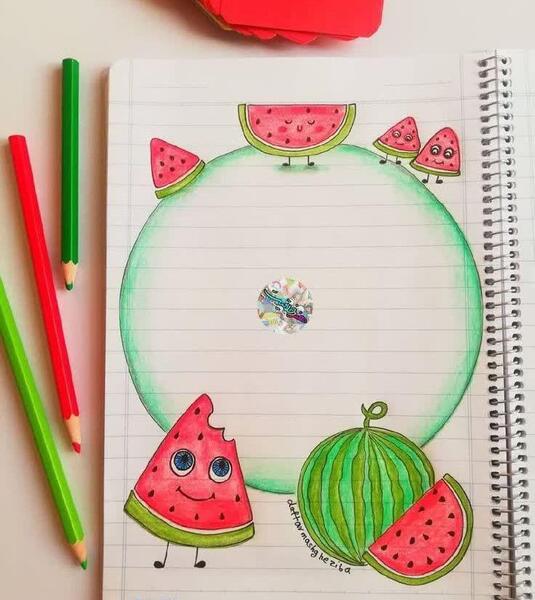 عکس نقاشی های فانتزی برای دفتر مشق
