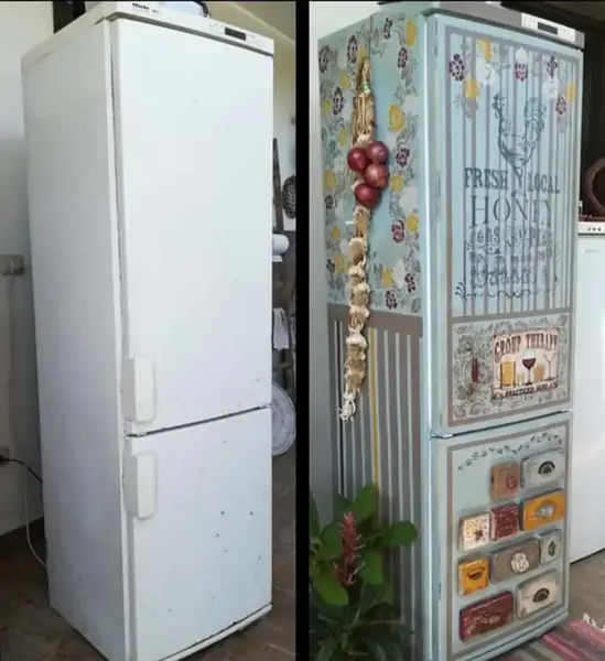 عکس نقاشی یخچال ساده