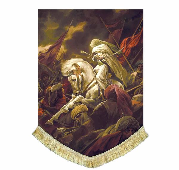 عکس نقاشی ساده خیمه امام حسین