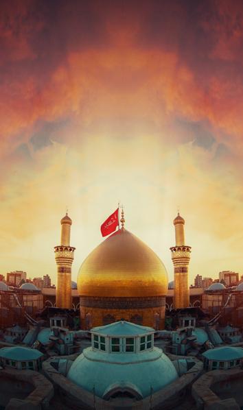 عکس نقاشی ساده حرم امام حسین علیه السلام