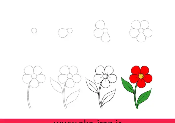 عکس نقاشی ساده آسان زیبا