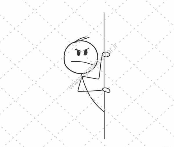 عکس نقاشی ساده ی آدمک