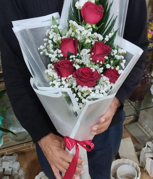 عکس گل طبیعی دسته