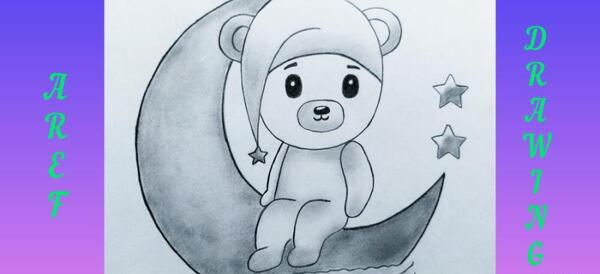 عکس نقاشی ساده با مداد سیاه آسان
