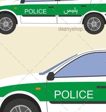 عکس نقاشی ساده پسرانه ماشین پلیس