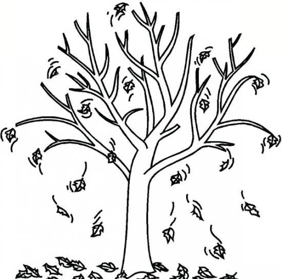 عکس نقاشی ساده پاییز کودکانه