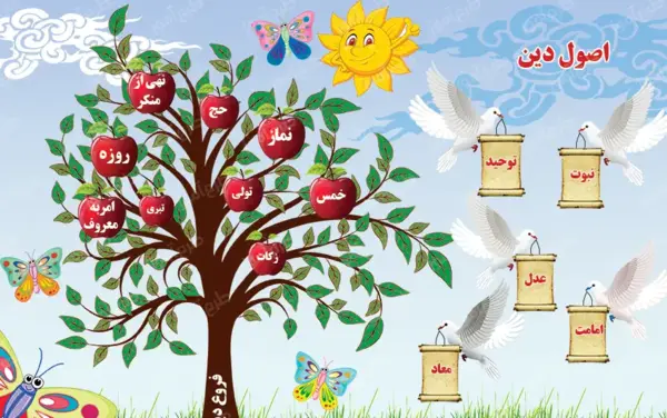 عکس نقاشی جشن عاطفه ها ساده