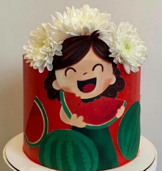 عکس کیک شب یلدا بچه گانه