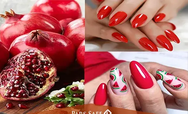عکس ناخن واسه شب یلدا