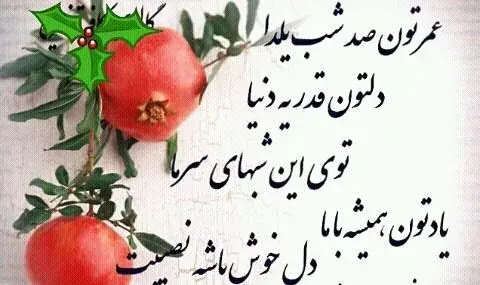 یک عکس شب یلدایی