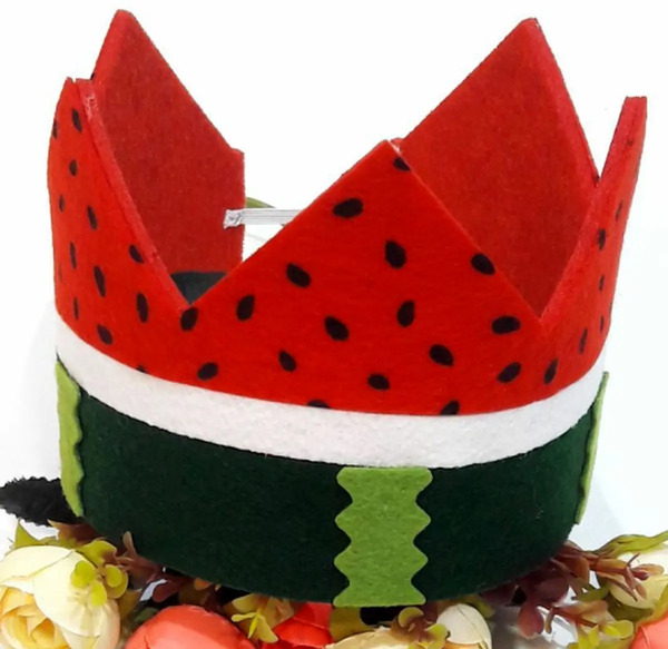 عکس هندوانه شب یلدا با نمد
