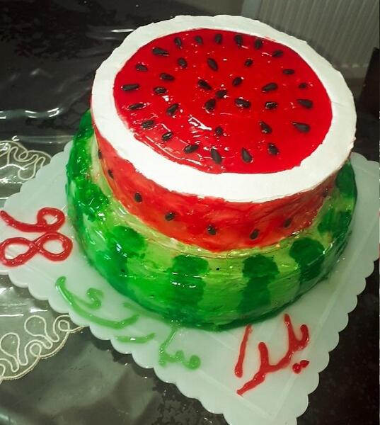 عکس کیک دو طبقه برای شب یلدا