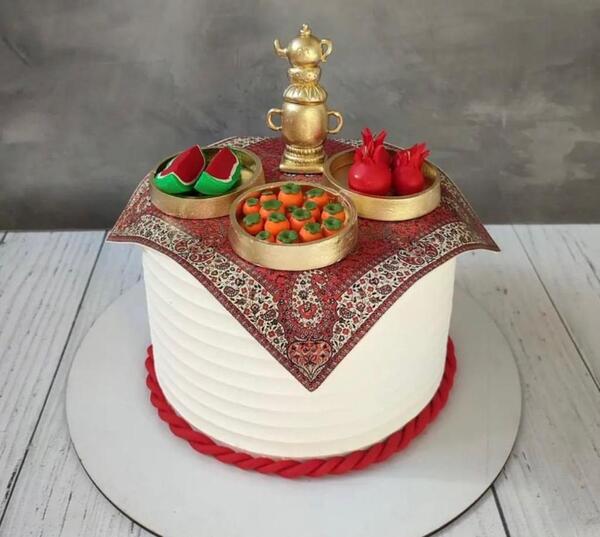 عکس طرح کیک شب یلدا