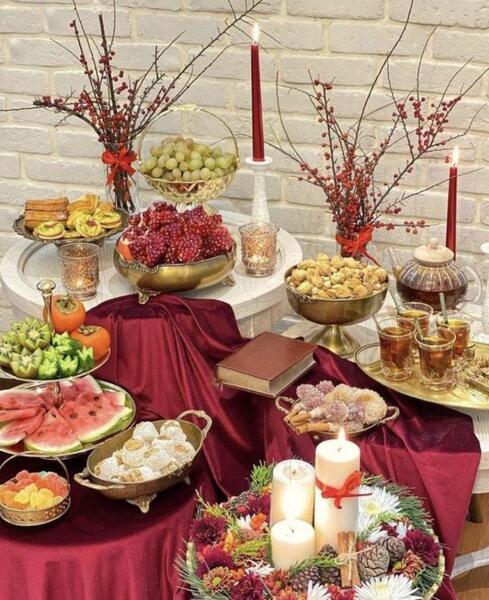 عکس سفره های سنتی شب یلدا