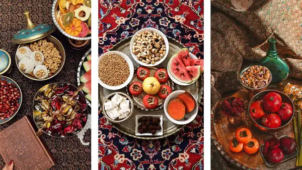 عکس سفره های سنتی شب یلدا