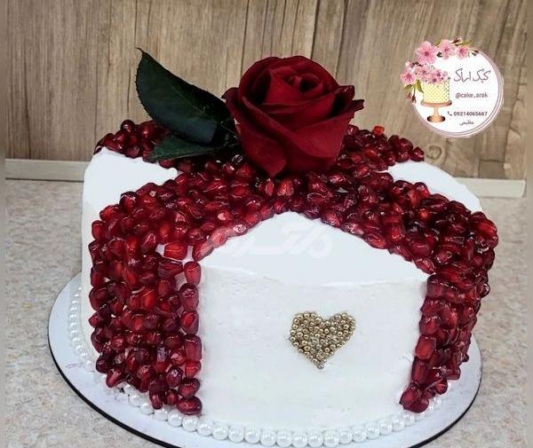 عکس کیک خانگی برای شب یلدا