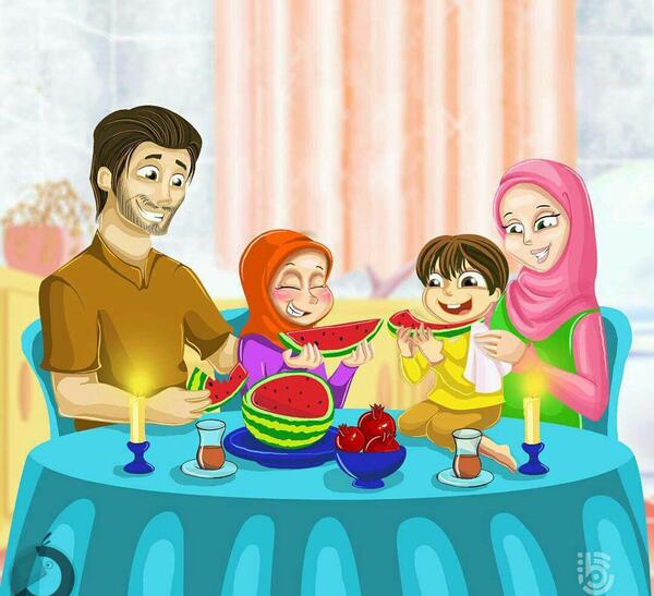 عکس خانوادگی در شب یلدا