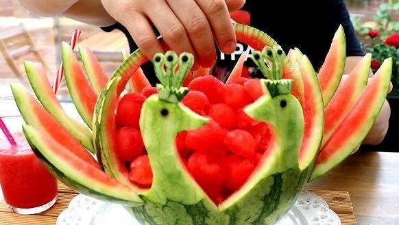 عکس هندوانه تزیینی شب یلدا